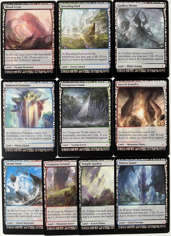 BFZ EXP Blood Crypt Breeding Pool Godless Shrine Hallowed Fountain Overgrown Tomb Sacred Foundry Steam Vents Stomping Ground Temple Garden Watery Grave