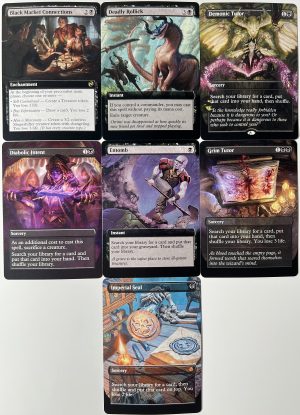 Black Market Connections Deadly Rollick Demonic Tutor Diabolic Intent Entomb Grim Tutor Imperial Seal