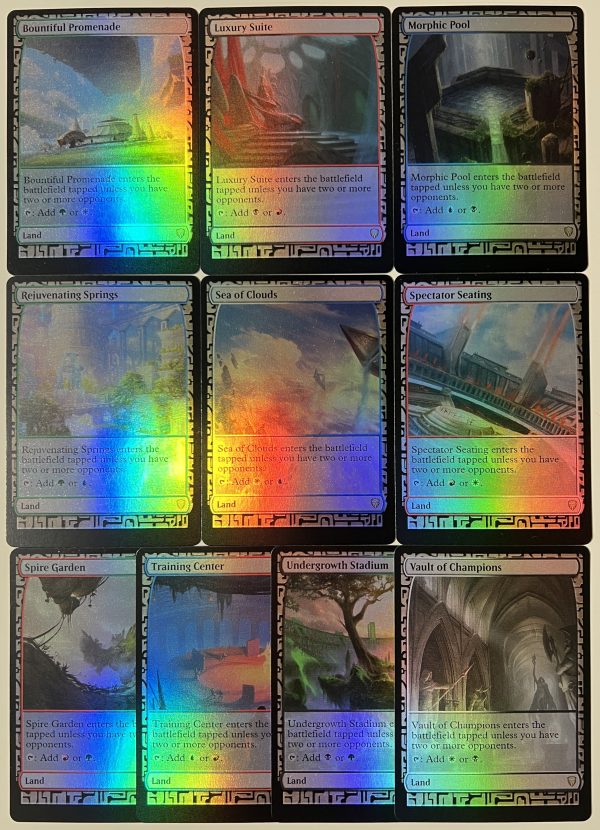 FOIL BFZ EXP Bountiful Promenade Luxury Suite Morphic Pool Rejuvenating Springs Sea of Clouds Spectator Seating Spire Garden Training Center Undergrowth Stadium Vault of Champions