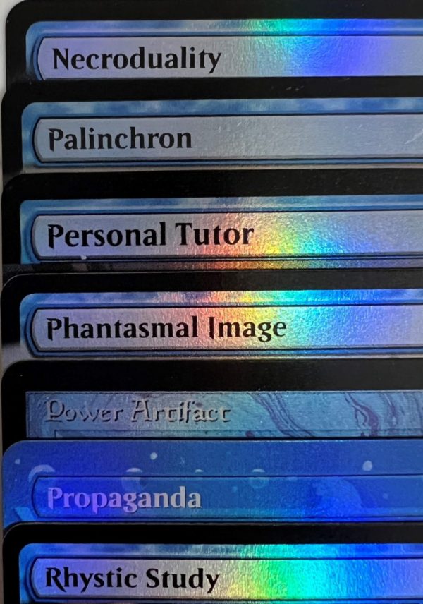 Necroduality Palinchron Personal Tutor Phantasmal Image Power Artifact Propaganda Rhystic Study