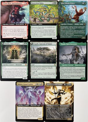 Atraxa, Grand Unifier Titania, Gaea Incarnate Titania, Voice of Gaea Argoth, Sanctum of Nature Kibo, Uktabi Prince Benevolent Hydra Auntie Blyte, Bad Influence